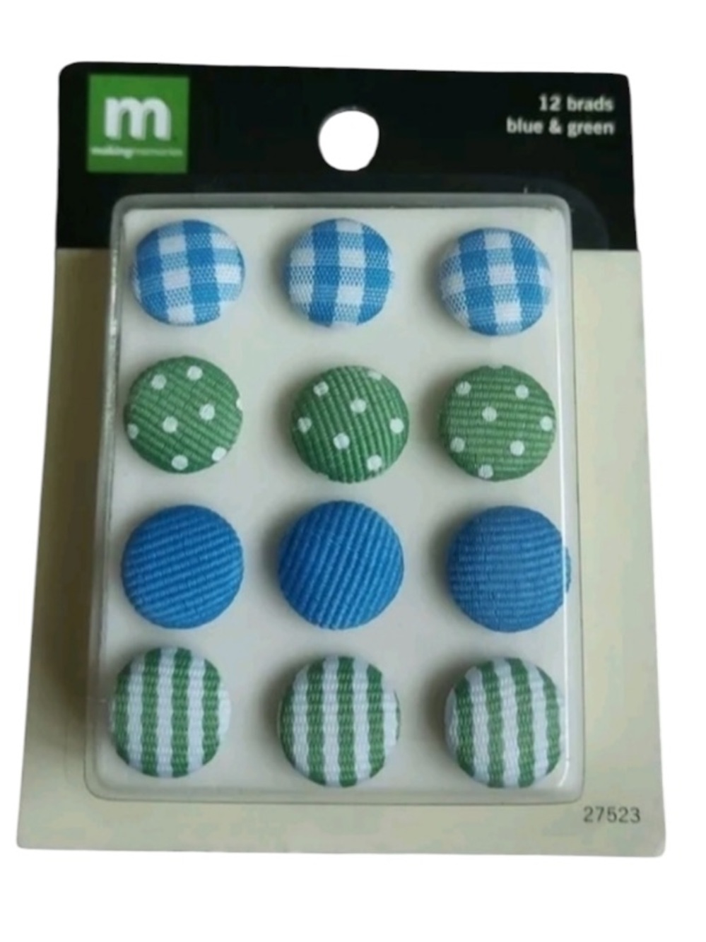 MAKING Memories 12 Ribbon Brads Craft Supplies